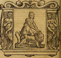 An illustration from Iconologia di Cesare Ripa Perugina ... Nella quale si descrivono diverse imagini di virtù, vitij, affetti, passioni humane, arti discipline, humori, elementi, corpi celesti, prouincie d'Italia, fiumi, tutte le parti del mondo, ed altre infinite materie. Opera utile ad oratori, predicatori, poeti pittori, sculptori, disegnatori, e ad ogni studioso, per inuentar concetti, emblemi, ed imprese, per diuisare qualsiuoglia appatato nuttiale, funerale, trionfale. Per rappresentar poemi drammatici, e per figurare co'suoi propij simboli ciò, che può cadere in pensiero humano. Ampliata ultimamente dallo stresso autore di CC. imagini, e erricchita di molti discorsi pieni di varia eruditione .. (1613)