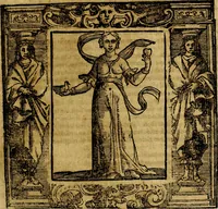 An illustration from Iconologia di Cesare Ripa Perugina ... Nella quale si descrivono diverse imagini di virtù, vitij, affetti, passioni humane, arti discipline, humori, elementi, corpi celesti, prouincie d'Italia, fiumi, tutte le parti del mondo, ed altre infinite materie. Opera utile ad oratori, predicatori, poeti pittori, sculptori, disegnatori, e ad ogni studioso, per inuentar concetti, emblemi, ed imprese, per diuisare qualsiuoglia appatato nuttiale, funerale, trionfale. Per rappresentar poemi drammatici, e per figurare co'suoi propij simboli ciò, che può cadere in pensiero humano. Ampliata ultimamente dallo stresso autore di CC. imagini, e erricchita di molti discorsi pieni di varia eruditione .. (1613)