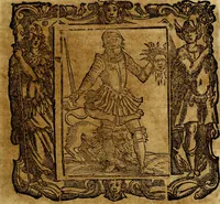 An illustration from Iconologia di Cesare Ripa Perugina ... Nella quale si descrivono diverse imagini di virtù, vitij, affetti, passioni humane, arti discipline, humori, elementi, corpi celesti, prouincie d'Italia, fiumi, tutte le parti del mondo, ed altre infinite materie. Opera utile ad oratori, predicatori, poeti pittori, sculptori, disegnatori, e ad ogni studioso, per inuentar concetti, emblemi, ed imprese, per diuisare qualsiuoglia appatato nuttiale, funerale, trionfale. Per rappresentar poemi drammatici, e per figurare co'suoi propij simboli ciò, che può cadere in pensiero humano. Ampliata ultimamente dallo stresso autore di CC. imagini, e erricchita di molti discorsi pieni di varia eruditione .. (1613)