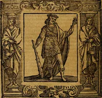 An illustration from Iconologia di Cesare Ripa Perugina ... Nella quale si descrivono diverse imagini di virtù, vitij, affetti, passioni humane, arti discipline, humori, elementi, corpi celesti, prouincie d'Italia, fiumi, tutte le parti del mondo, ed altre infinite materie. Opera utile ad oratori, predicatori, poeti pittori, sculptori, disegnatori, e ad ogni studioso, per inuentar concetti, emblemi, ed imprese, per diuisare qualsiuoglia appatato nuttiale, funerale, trionfale. Per rappresentar poemi drammatici, e per figurare co'suoi propij simboli ciò, che può cadere in pensiero humano. Ampliata ultimamente dallo stresso autore di CC. imagini, e erricchita di molti discorsi pieni di varia eruditione .. (1613)