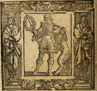 An illustration from Iconologia di Cesare Ripa Perugina ... Nella quale si descrivono diverse imagini di virtù, vitij, affetti, passioni humane, arti discipline, humori, elementi, corpi celesti, prouincie d'Italia, fiumi, tutte le parti del mondo, ed altre infinite materie. Opera utile ad oratori, predicatori, poeti pittori, sculptori, disegnatori, e ad ogni studioso, per inuentar concetti, emblemi, ed imprese, per diuisare qualsiuoglia appatato nuttiale, funerale, trionfale. Per rappresentar poemi drammatici, e per figurare co'suoi propij simboli ciò, che può cadere in pensiero humano. Ampliata ultimamente dallo stresso autore di CC. imagini, e erricchita di molti discorsi pieni di varia eruditione .. (1613)