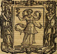 An illustration from Iconologia di Cesare Ripa Perugina ... Nella quale si descrivono diverse imagini di virtù, vitij, affetti, passioni humane, arti discipline, humori, elementi, corpi celesti, prouincie d'Italia, fiumi, tutte le parti del mondo, ed altre infinite materie. Opera utile ad oratori, predicatori, poeti pittori, sculptori, disegnatori, e ad ogni studioso, per inuentar concetti, emblemi, ed imprese, per diuisare qualsiuoglia appatato nuttiale, funerale, trionfale. Per rappresentar poemi drammatici, e per figurare co'suoi propij simboli ciò, che può cadere in pensiero humano. Ampliata ultimamente dallo stresso autore di CC. imagini, e erricchita di molti discorsi pieni di varia eruditione .. (1613)