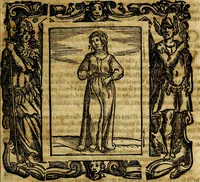 An illustration from Iconologia di Cesare Ripa Perugina ... Nella quale si descrivono diverse imagini di virtù, vitij, affetti, passioni humane, arti discipline, humori, elementi, corpi celesti, prouincie d'Italia, fiumi, tutte le parti del mondo, ed altre infinite materie. Opera utile ad oratori, predicatori, poeti pittori, sculptori, disegnatori, e ad ogni studioso, per inuentar concetti, emblemi, ed imprese, per diuisare qualsiuoglia appatato nuttiale, funerale, trionfale. Per rappresentar poemi drammatici, e per figurare co'suoi propij simboli ciò, che può cadere in pensiero humano. Ampliata ultimamente dallo stresso autore di CC. imagini, e erricchita di molti discorsi pieni di varia eruditione .. (1613)
