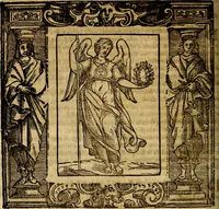 An illustration from Iconologia di Cesare Ripa Perugina ... Nella quale si descrivono diverse imagini di virtù, vitij, affetti, passioni humane, arti discipline, humori, elementi, corpi celesti, prouincie d'Italia, fiumi, tutte le parti del mondo, ed altre infinite materie. Opera utile ad oratori, predicatori, poeti pittori, sculptori, disegnatori, e ad ogni studioso, per inuentar concetti, emblemi, ed imprese, per diuisare qualsiuoglia appatato nuttiale, funerale, trionfale. Per rappresentar poemi drammatici, e per figurare co'suoi propij simboli ciò, che può cadere in pensiero humano. Ampliata ultimamente dallo stresso autore di CC. imagini, e erricchita di molti discorsi pieni di varia eruditione .. (1613)