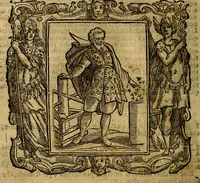 An illustration from Iconologia di Cesare Ripa Perugina ... Nella quale si descrivono diverse imagini di virtù, vitij, affetti, passioni humane, arti discipline, humori, elementi, corpi celesti, prouincie d'Italia, fiumi, tutte le parti del mondo, ed altre infinite materie. Opera utile ad oratori, predicatori, poeti pittori, sculptori, disegnatori, e ad ogni studioso, per inuentar concetti, emblemi, ed imprese, per diuisare qualsiuoglia appatato nuttiale, funerale, trionfale. Per rappresentar poemi drammatici, e per figurare co'suoi propij simboli ciò, che può cadere in pensiero humano. Ampliata ultimamente dallo stresso autore di CC. imagini, e erricchita di molti discorsi pieni di varia eruditione .. (1613)
