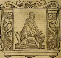 An illustration from Iconologia di Cesare Ripa Perugina ... Nella quale si descrivono diverse imagini di virtù, vitij, affetti, passioni humane, arti discipline, humori, elementi, corpi celesti, prouincie d'Italia, fiumi, tutte le parti del mondo, ed altre infinite materie. Opera utile ad oratori, predicatori, poeti pittori, sculptori, disegnatori, e ad ogni studioso, per inuentar concetti, emblemi, ed imprese, per diuisare qualsiuoglia appatato nuttiale, funerale, trionfale. Per rappresentar poemi drammatici, e per figurare co'suoi propij simboli ciò, che può cadere in pensiero humano. Ampliata ultimamente dallo stresso autore di CC. imagini, e erricchita di molti discorsi pieni di varia eruditione .. (1613)