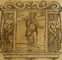 An illustration from Iconologia di Cesare Ripa Perugina ... Nella quale si descrivono diverse imagini di virtù, vitij, affetti, passioni humane, arti discipline, humori, elementi, corpi celesti, prouincie d'Italia, fiumi, tutte le parti del mondo, ed altre infinite materie. Opera utile ad oratori, predicatori, poeti pittori, sculptori, disegnatori, e ad ogni studioso, per inuentar concetti, emblemi, ed imprese, per diuisare qualsiuoglia appatato nuttiale, funerale, trionfale. Per rappresentar poemi drammatici, e per figurare co'suoi propij simboli ciò, che può cadere in pensiero humano. Ampliata ultimamente dallo stresso autore di CC. imagini, e erricchita di molti discorsi pieni di varia eruditione .. (1613)