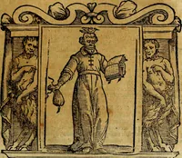 An illustration from Iconologia di Cesare Ripa Perugina ... Nella quale si descrivono diverse imagini di virtù, vitij, affetti, passioni humane, arti discipline, humori, elementi, corpi celesti, prouincie d'Italia, fiumi, tutte le parti del mondo, ed altre infinite materie. Opera utile ad oratori, predicatori, poeti pittori, sculptori, disegnatori, e ad ogni studioso, per inuentar concetti, emblemi, ed imprese, per diuisare qualsiuoglia appatato nuttiale, funerale, trionfale. Per rappresentar poemi drammatici, e per figurare co'suoi propij simboli ciò, che può cadere in pensiero humano. Ampliata ultimamente dallo stresso autore di CC. imagini, e erricchita di molti discorsi pieni di varia eruditione .. (1613)