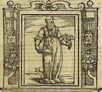 An illustration from Iconologia di Cesare Ripa Perugina ... Nella quale si descrivono diverse imagini di virtù, vitij, affetti, passioni humane, arti discipline, humori, elementi, corpi celesti, prouincie d'Italia, fiumi, tutte le parti del mondo, ed altre infinite materie. Opera utile ad oratori, predicatori, poeti pittori, sculptori, disegnatori, e ad ogni studioso, per inuentar concetti, emblemi, ed imprese, per diuisare qualsiuoglia appatato nuttiale, funerale, trionfale. Per rappresentar poemi drammatici, e per figurare co'suoi propij simboli ciò, che può cadere in pensiero humano. Ampliata ultimamente dallo stresso autore di CC. imagini, e erricchita di molti discorsi pieni di varia eruditione .. (1613)