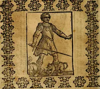 An illustration from Iconologia di Cesare Ripa Perugina ... Nella quale si descrivono diverse imagini di virtù, vitij, affetti, passioni humane, arti discipline, humori, elementi, corpi celesti, prouincie d'Italia, fiumi, tutte le parti del mondo, ed altre infinite materie. Opera utile ad oratori, predicatori, poeti pittori, sculptori, disegnatori, e ad ogni studioso, per inuentar concetti, emblemi, ed imprese, per diuisare qualsiuoglia appatato nuttiale, funerale, trionfale. Per rappresentar poemi drammatici, e per figurare co'suoi propij simboli ciò, che può cadere in pensiero humano. Ampliata ultimamente dallo stresso autore di CC. imagini, e erricchita di molti discorsi pieni di varia eruditione .. (1613)