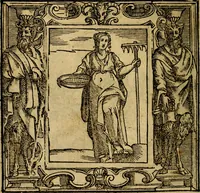 An illustration from Iconologia di Cesare Ripa Perugina ... Nella quale si descrivono diverse imagini di virtù, vitij, affetti, passioni humane, arti discipline, humori, elementi, corpi celesti, prouincie d'Italia, fiumi, tutte le parti del mondo, ed altre infinite materie. Opera utile ad oratori, predicatori, poeti pittori, sculptori, disegnatori, e ad ogni studioso, per inuentar concetti, emblemi, ed imprese, per diuisare qualsiuoglia appatato nuttiale, funerale, trionfale. Per rappresentar poemi drammatici, e per figurare co'suoi propij simboli ciò, che può cadere in pensiero humano. Ampliata ultimamente dallo stresso autore di CC. imagini, e erricchita di molti discorsi pieni di varia eruditione .. (1613)