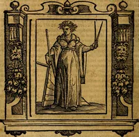 An illustration from Iconologia di Cesare Ripa Perugina ... Nella quale si descrivono diverse imagini di virtù, vitij, affetti, passioni humane, arti discipline, humori, elementi, corpi celesti, prouincie d'Italia, fiumi, tutte le parti del mondo, ed altre infinite materie. Opera utile ad oratori, predicatori, poeti pittori, sculptori, disegnatori, e ad ogni studioso, per inuentar concetti, emblemi, ed imprese, per diuisare qualsiuoglia appatato nuttiale, funerale, trionfale. Per rappresentar poemi drammatici, e per figurare co'suoi propij simboli ciò, che può cadere in pensiero humano. Ampliata ultimamente dallo stresso autore di CC. imagini, e erricchita di molti discorsi pieni di varia eruditione .. (1613)