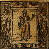 An illustration from Iconologia di Cesare Ripa Perugina ... Nella quale si descrivono diverse imagini di virtù, vitij, affetti, passioni humane, arti discipline, humori, elementi, corpi celesti, prouincie d'Italia, fiumi, tutte le parti del mondo, ed altre infinite materie. Opera utile ad oratori, predicatori, poeti pittori, sculptori, disegnatori, e ad ogni studioso, per inuentar concetti, emblemi, ed imprese, per diuisare qualsiuoglia appatato nuttiale, funerale, trionfale. Per rappresentar poemi drammatici, e per figurare co'suoi propij simboli ciò, che può cadere in pensiero humano. Ampliata ultimamente dallo stresso autore di CC. imagini, e erricchita di molti discorsi pieni di varia eruditione .. (1613)