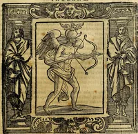 An illustration from Iconologia di Cesare Ripa Perugina ... Nella quale si descrivono diverse imagini di virtù, vitij, affetti, passioni humane, arti discipline, humori, elementi, corpi celesti, prouincie d'Italia, fiumi, tutte le parti del mondo, ed altre infinite materie. Opera utile ad oratori, predicatori, poeti pittori, sculptori, disegnatori, e ad ogni studioso, per inuentar concetti, emblemi, ed imprese, per diuisare qualsiuoglia appatato nuttiale, funerale, trionfale. Per rappresentar poemi drammatici, e per figurare co'suoi propij simboli ciò, che può cadere in pensiero humano. Ampliata ultimamente dallo stresso autore di CC. imagini, e erricchita di molti discorsi pieni di varia eruditione .. (1613)