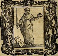 An illustration from Iconologia di Cesare Ripa Perugina ... Nella quale si descrivono diverse imagini di virtù, vitij, affetti, passioni humane, arti discipline, humori, elementi, corpi celesti, prouincie d'Italia, fiumi, tutte le parti del mondo, ed altre infinite materie. Opera utile ad oratori, predicatori, poeti pittori, sculptori, disegnatori, e ad ogni studioso, per inuentar concetti, emblemi, ed imprese, per diuisare qualsiuoglia appatato nuttiale, funerale, trionfale. Per rappresentar poemi drammatici, e per figurare co'suoi propij simboli ciò, che può cadere in pensiero humano. Ampliata ultimamente dallo stresso autore di CC. imagini, e erricchita di molti discorsi pieni di varia eruditione .. (1613)
