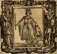 An illustration from Iconologia di Cesare Ripa Perugina ... Nella quale si descrivono diverse imagini di virtù, vitij, affetti, passioni humane, arti discipline, humori, elementi, corpi celesti, prouincie d'Italia, fiumi, tutte le parti del mondo, ed altre infinite materie. Opera utile ad oratori, predicatori, poeti pittori, sculptori, disegnatori, e ad ogni studioso, per inuentar concetti, emblemi, ed imprese, per diuisare qualsiuoglia appatato nuttiale, funerale, trionfale. Per rappresentar poemi drammatici, e per figurare co'suoi propij simboli ciò, che può cadere in pensiero humano. Ampliata ultimamente dallo stresso autore di CC. imagini, e erricchita di molti discorsi pieni di varia eruditione .. (1613)