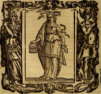 An illustration from Iconologia di Cesare Ripa Perugina ... Nella quale si descrivono diverse imagini di virtù, vitij, affetti, passioni humane, arti discipline, humori, elementi, corpi celesti, prouincie d'Italia, fiumi, tutte le parti del mondo, ed altre infinite materie. Opera utile ad oratori, predicatori, poeti pittori, sculptori, disegnatori, e ad ogni studioso, per inuentar concetti, emblemi, ed imprese, per diuisare qualsiuoglia appatato nuttiale, funerale, trionfale. Per rappresentar poemi drammatici, e per figurare co'suoi propij simboli ciò, che può cadere in pensiero humano. Ampliata ultimamente dallo stresso autore di CC. imagini, e erricchita di molti discorsi pieni di varia eruditione .. (1613)
