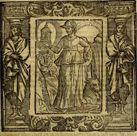 An illustration from Iconologia di Cesare Ripa Perugina ... Nella quale si descrivono diverse imagini di virtù, vitij, affetti, passioni humane, arti discipline, humori, elementi, corpi celesti, prouincie d'Italia, fiumi, tutte le parti del mondo, ed altre infinite materie. Opera utile ad oratori, predicatori, poeti pittori, sculptori, disegnatori, e ad ogni studioso, per inuentar concetti, emblemi, ed imprese, per diuisare qualsiuoglia appatato nuttiale, funerale, trionfale. Per rappresentar poemi drammatici, e per figurare co'suoi propij simboli ciò, che può cadere in pensiero humano. Ampliata ultimamente dallo stresso autore di CC. imagini, e erricchita di molti discorsi pieni di varia eruditione .. (1613)