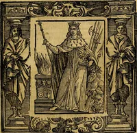 An illustration from Iconologia di Cesare Ripa Perugina ... Nella quale si descrivono diverse imagini di virtù, vitij, affetti, passioni humane, arti discipline, humori, elementi, corpi celesti, prouincie d'Italia, fiumi, tutte le parti del mondo, ed altre infinite materie. Opera utile ad oratori, predicatori, poeti pittori, sculptori, disegnatori, e ad ogni studioso, per inuentar concetti, emblemi, ed imprese, per diuisare qualsiuoglia appatato nuttiale, funerale, trionfale. Per rappresentar poemi drammatici, e per figurare co'suoi propij simboli ciò, che può cadere in pensiero humano. Ampliata ultimamente dallo stresso autore di CC. imagini, e erricchita di molti discorsi pieni di varia eruditione .. (1613)