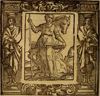 An illustration from Iconologia di Cesare Ripa Perugina ... Nella quale si descrivono diverse imagini di virtù, vitij, affetti, passioni humane, arti discipline, humori, elementi, corpi celesti, prouincie d'Italia, fiumi, tutte le parti del mondo, ed altre infinite materie. Opera utile ad oratori, predicatori, poeti pittori, sculptori, disegnatori, e ad ogni studioso, per inuentar concetti, emblemi, ed imprese, per diuisare qualsiuoglia appatato nuttiale, funerale, trionfale. Per rappresentar poemi drammatici, e per figurare co'suoi propij simboli ciò, che può cadere in pensiero humano. Ampliata ultimamente dallo stresso autore di CC. imagini, e erricchita di molti discorsi pieni di varia eruditione .. (1613)