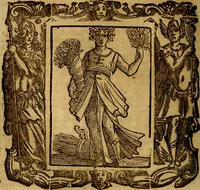 An illustration from Iconologia di Cesare Ripa Perugina ... Nella quale si descrivono diverse imagini di virtù, vitij, affetti, passioni humane, arti discipline, humori, elementi, corpi celesti, prouincie d'Italia, fiumi, tutte le parti del mondo, ed altre infinite materie. Opera utile ad oratori, predicatori, poeti pittori, sculptori, disegnatori, e ad ogni studioso, per inuentar concetti, emblemi, ed imprese, per diuisare qualsiuoglia appatato nuttiale, funerale, trionfale. Per rappresentar poemi drammatici, e per figurare co'suoi propij simboli ciò, che può cadere in pensiero humano. Ampliata ultimamente dallo stresso autore di CC. imagini, e erricchita di molti discorsi pieni di varia eruditione .. (1613)