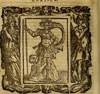 An illustration from Iconologia di Cesare Ripa Perugina ... Nella quale si descrivono diverse imagini di virtù, vitij, affetti, passioni humane, arti discipline, humori, elementi, corpi celesti, prouincie d'Italia, fiumi, tutte le parti del mondo, ed altre infinite materie. Opera utile ad oratori, predicatori, poeti pittori, sculptori, disegnatori, e ad ogni studioso, per inuentar concetti, emblemi, ed imprese, per diuisare qualsiuoglia appatato nuttiale, funerale, trionfale. Per rappresentar poemi drammatici, e per figurare co'suoi propij simboli ciò, che può cadere in pensiero humano. Ampliata ultimamente dallo stresso autore di CC. imagini, e erricchita di molti discorsi pieni di varia eruditione .. (1613)