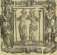 An illustration from Iconologia di Cesare Ripa Perugina ... Nella quale si descrivono diverse imagini di virtù, vitij, affetti, passioni humane, arti discipline, humori, elementi, corpi celesti, prouincie d'Italia, fiumi, tutte le parti del mondo, ed altre infinite materie. Opera utile ad oratori, predicatori, poeti pittori, sculptori, disegnatori, e ad ogni studioso, per inuentar concetti, emblemi, ed imprese, per diuisare qualsiuoglia appatato nuttiale, funerale, trionfale. Per rappresentar poemi drammatici, e per figurare co'suoi propij simboli ciò, che può cadere in pensiero humano. Ampliata ultimamente dallo stresso autore di CC. imagini, e erricchita di molti discorsi pieni di varia eruditione .. (1613)