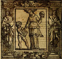 An illustration from Iconologia di Cesare Ripa Perugina ... Nella quale si descrivono diverse imagini di virtù, vitij, affetti, passioni humane, arti discipline, humori, elementi, corpi celesti, prouincie d'Italia, fiumi, tutte le parti del mondo, ed altre infinite materie. Opera utile ad oratori, predicatori, poeti pittori, sculptori, disegnatori, e ad ogni studioso, per inuentar concetti, emblemi, ed imprese, per diuisare qualsiuoglia appatato nuttiale, funerale, trionfale. Per rappresentar poemi drammatici, e per figurare co'suoi propij simboli ciò, che può cadere in pensiero humano. Ampliata ultimamente dallo stresso autore di CC. imagini, e erricchita di molti discorsi pieni di varia eruditione .. (1613)