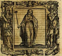 An illustration from Iconologia di Cesare Ripa Perugina ... Nella quale si descrivono diverse imagini di virtù, vitij, affetti, passioni humane, arti discipline, humori, elementi, corpi celesti, prouincie d'Italia, fiumi, tutte le parti del mondo, ed altre infinite materie. Opera utile ad oratori, predicatori, poeti pittori, sculptori, disegnatori, e ad ogni studioso, per inuentar concetti, emblemi, ed imprese, per diuisare qualsiuoglia appatato nuttiale, funerale, trionfale. Per rappresentar poemi drammatici, e per figurare co'suoi propij simboli ciò, che può cadere in pensiero humano. Ampliata ultimamente dallo stresso autore di CC. imagini, e erricchita di molti discorsi pieni di varia eruditione .. (1613)