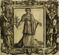 An illustration from Iconologia di Cesare Ripa Perugina ... Nella quale si descrivono diverse imagini di virtù, vitij, affetti, passioni humane, arti discipline, humori, elementi, corpi celesti, prouincie d'Italia, fiumi, tutte le parti del mondo, ed altre infinite materie. Opera utile ad oratori, predicatori, poeti pittori, sculptori, disegnatori, e ad ogni studioso, per inuentar concetti, emblemi, ed imprese, per diuisare qualsiuoglia appatato nuttiale, funerale, trionfale. Per rappresentar poemi drammatici, e per figurare co'suoi propij simboli ciò, che può cadere in pensiero humano. Ampliata ultimamente dallo stresso autore di CC. imagini, e erricchita di molti discorsi pieni di varia eruditione .. (1613)