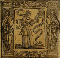 An illustration from Iconologia di Cesare Ripa Perugina ... Nella quale si descrivono diverse imagini di virtù, vitij, affetti, passioni humane, arti discipline, humori, elementi, corpi celesti, prouincie d'Italia, fiumi, tutte le parti del mondo, ed altre infinite materie. Opera utile ad oratori, predicatori, poeti pittori, sculptori, disegnatori, e ad ogni studioso, per inuentar concetti, emblemi, ed imprese, per diuisare qualsiuoglia appatato nuttiale, funerale, trionfale. Per rappresentar poemi drammatici, e per figurare co'suoi propij simboli ciò, che può cadere in pensiero humano. Ampliata ultimamente dallo stresso autore di CC. imagini, e erricchita di molti discorsi pieni di varia eruditione .. (1613)