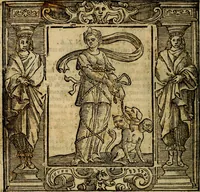 Picture 150 of 206 from Iconologia di Cesare Ripa Perugina ... Nella quale si descrivono diverse imagini di virtù, vitij, affetti, passioni humane, arti discipline, humori, elementi, corpi celesti, prouincie d'Italia, fiumi, tutte le parti del mondo, ed altre infinite materie. Opera utile ad oratori, predicatori, poeti pittori, sculptori, disegnatori, e ad ogni studioso, per inuentar concetti, emblemi, ed imprese, per diuisare qualsiuoglia appatato nuttiale, funerale, trionfale. Per rappresentar poemi drammatici, e per figurare co'suoi propij simboli ciò, che può cadere in pensiero humano. Ampliata ultimamente dallo stresso autore di CC. imagini, e erricchita di molti discorsi pieni di varia eruditione .. (1613), leaf 603