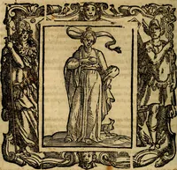 An illustration from Iconologia di Cesare Ripa Perugina ... Nella quale si descrivono diverse imagini di virtù, vitij, affetti, passioni humane, arti discipline, humori, elementi, corpi celesti, prouincie d'Italia, fiumi, tutte le parti del mondo, ed altre infinite materie. Opera utile ad oratori, predicatori, poeti pittori, sculptori, disegnatori, e ad ogni studioso, per inuentar concetti, emblemi, ed imprese, per diuisare qualsiuoglia appatato nuttiale, funerale, trionfale. Per rappresentar poemi drammatici, e per figurare co'suoi propij simboli ciò, che può cadere in pensiero humano. Ampliata ultimamente dallo stresso autore di CC. imagini, e erricchita di molti discorsi pieni di varia eruditione .. (1613)