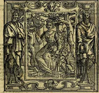 An illustration from Iconologia di Cesare Ripa Perugina ... Nella quale si descrivono diverse imagini di virtù, vitij, affetti, passioni humane, arti discipline, humori, elementi, corpi celesti, prouincie d'Italia, fiumi, tutte le parti del mondo, ed altre infinite materie. Opera utile ad oratori, predicatori, poeti pittori, sculptori, disegnatori, e ad ogni studioso, per inuentar concetti, emblemi, ed imprese, per diuisare qualsiuoglia appatato nuttiale, funerale, trionfale. Per rappresentar poemi drammatici, e per figurare co'suoi propij simboli ciò, che può cadere in pensiero humano. Ampliata ultimamente dallo stresso autore di CC. imagini, e erricchita di molti discorsi pieni di varia eruditione .. (1613)