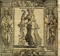 An illustration from Iconologia di Cesare Ripa Perugina ... Nella quale si descrivono diverse imagini di virtù, vitij, affetti, passioni humane, arti discipline, humori, elementi, corpi celesti, prouincie d'Italia, fiumi, tutte le parti del mondo, ed altre infinite materie. Opera utile ad oratori, predicatori, poeti pittori, sculptori, disegnatori, e ad ogni studioso, per inuentar concetti, emblemi, ed imprese, per diuisare qualsiuoglia appatato nuttiale, funerale, trionfale. Per rappresentar poemi drammatici, e per figurare co'suoi propij simboli ciò, che può cadere in pensiero humano. Ampliata ultimamente dallo stresso autore di CC. imagini, e erricchita di molti discorsi pieni di varia eruditione .. (1613)