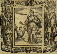 An illustration from Iconologia di Cesare Ripa Perugina ... Nella quale si descrivono diverse imagini di virtù, vitij, affetti, passioni humane, arti discipline, humori, elementi, corpi celesti, prouincie d'Italia, fiumi, tutte le parti del mondo, ed altre infinite materie. Opera utile ad oratori, predicatori, poeti pittori, sculptori, disegnatori, e ad ogni studioso, per inuentar concetti, emblemi, ed imprese, per diuisare qualsiuoglia appatato nuttiale, funerale, trionfale. Per rappresentar poemi drammatici, e per figurare co'suoi propij simboli ciò, che può cadere in pensiero humano. Ampliata ultimamente dallo stresso autore di CC. imagini, e erricchita di molti discorsi pieni di varia eruditione .. (1613)
