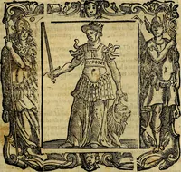 An illustration from Iconologia di Cesare Ripa Perugina ... Nella quale si descrivono diverse imagini di virtù, vitij, affetti, passioni humane, arti discipline, humori, elementi, corpi celesti, prouincie d'Italia, fiumi, tutte le parti del mondo, ed altre infinite materie. Opera utile ad oratori, predicatori, poeti pittori, sculptori, disegnatori, e ad ogni studioso, per inuentar concetti, emblemi, ed imprese, per diuisare qualsiuoglia appatato nuttiale, funerale, trionfale. Per rappresentar poemi drammatici, e per figurare co'suoi propij simboli ciò, che può cadere in pensiero humano. Ampliata ultimamente dallo stresso autore di CC. imagini, e erricchita di molti discorsi pieni di varia eruditione .. (1613)