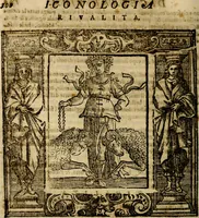 Picture 168 of 206 from Iconologia di Cesare Ripa Perugina ... Nella quale si descrivono diverse imagini di virtù, vitij, affetti, passioni humane, arti discipline, humori, elementi, corpi celesti, prouincie d'Italia, fiumi, tutte le parti del mondo, ed altre infinite materie. Opera utile ad oratori, predicatori, poeti pittori, sculptori, disegnatori, e ad ogni studioso, per inuentar concetti, emblemi, ed imprese, per diuisare qualsiuoglia appatato nuttiale, funerale, trionfale. Per rappresentar poemi drammatici, e per figurare co'suoi propij simboli ciò, che può cadere in pensiero humano. Ampliata ultimamente dallo stresso autore di CC. imagini, e erricchita di molti discorsi pieni di varia eruditione .. (1613), leaf 659