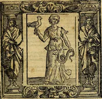An illustration from Iconologia di Cesare Ripa Perugina ... Nella quale si descrivono diverse imagini di virtù, vitij, affetti, passioni humane, arti discipline, humori, elementi, corpi celesti, prouincie d'Italia, fiumi, tutte le parti del mondo, ed altre infinite materie. Opera utile ad oratori, predicatori, poeti pittori, sculptori, disegnatori, e ad ogni studioso, per inuentar concetti, emblemi, ed imprese, per diuisare qualsiuoglia appatato nuttiale, funerale, trionfale. Per rappresentar poemi drammatici, e per figurare co'suoi propij simboli ciò, che può cadere in pensiero humano. Ampliata ultimamente dallo stresso autore di CC. imagini, e erricchita di molti discorsi pieni di varia eruditione .. (1613)