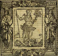 An illustration from Iconologia di Cesare Ripa Perugina ... Nella quale si descrivono diverse imagini di virtù, vitij, affetti, passioni humane, arti discipline, humori, elementi, corpi celesti, prouincie d'Italia, fiumi, tutte le parti del mondo, ed altre infinite materie. Opera utile ad oratori, predicatori, poeti pittori, sculptori, disegnatori, e ad ogni studioso, per inuentar concetti, emblemi, ed imprese, per diuisare qualsiuoglia appatato nuttiale, funerale, trionfale. Per rappresentar poemi drammatici, e per figurare co'suoi propij simboli ciò, che può cadere in pensiero humano. Ampliata ultimamente dallo stresso autore di CC. imagini, e erricchita di molti discorsi pieni di varia eruditione .. (1613)