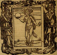 An illustration from Iconologia di Cesare Ripa Perugina ... Nella quale si descrivono diverse imagini di virtù, vitij, affetti, passioni humane, arti discipline, humori, elementi, corpi celesti, prouincie d'Italia, fiumi, tutte le parti del mondo, ed altre infinite materie. Opera utile ad oratori, predicatori, poeti pittori, sculptori, disegnatori, e ad ogni studioso, per inuentar concetti, emblemi, ed imprese, per diuisare qualsiuoglia appatato nuttiale, funerale, trionfale. Per rappresentar poemi drammatici, e per figurare co'suoi propij simboli ciò, che può cadere in pensiero humano. Ampliata ultimamente dallo stresso autore di CC. imagini, e erricchita di molti discorsi pieni di varia eruditione .. (1613)