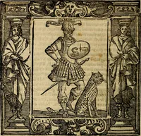 Picture 189 of 206 from Iconologia di Cesare Ripa Perugina ... Nella quale si descrivono diverse imagini di virtù, vitij, affetti, passioni humane, arti discipline, humori, elementi, corpi celesti, prouincie d'Italia, fiumi, tutte le parti del mondo, ed altre infinite materie. Opera utile ad oratori, predicatori, poeti pittori, sculptori, disegnatori, e ad ogni studioso, per inuentar concetti, emblemi, ed imprese, per diuisare qualsiuoglia appatato nuttiale, funerale, trionfale. Per rappresentar poemi drammatici, e per figurare co'suoi propij simboli ciò, che può cadere in pensiero humano. Ampliata ultimamente dallo stresso autore di CC. imagini, e erricchita di molti discorsi pieni di varia eruditione .. (1613), leaf 745