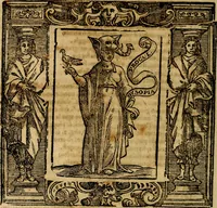 An illustration from Iconologia di Cesare Ripa Perugina ... Nella quale si descrivono diverse imagini di virtù, vitij, affetti, passioni humane, arti discipline, humori, elementi, corpi celesti, prouincie d'Italia, fiumi, tutte le parti del mondo, ed altre infinite materie. Opera utile ad oratori, predicatori, poeti pittori, sculptori, disegnatori, e ad ogni studioso, per inuentar concetti, emblemi, ed imprese, per diuisare qualsiuoglia appatato nuttiale, funerale, trionfale. Per rappresentar poemi drammatici, e per figurare co'suoi propij simboli ciò, che può cadere in pensiero humano. Ampliata ultimamente dallo stresso autore di CC. imagini, e erricchita di molti discorsi pieni di varia eruditione .. (1613)