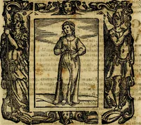 An illustration from Iconologia di Cesare Ripa Perugina ... Nella quale si descrivono diverse imagini di virtù, vitij, affetti, passioni humane, arti discipline, humori, elementi, corpi celesti, prouincie d'Italia, fiumi, tutte le parti del mondo, ed altre infinite materie. Opera utile ad oratori, predicatori, poeti pittori, sculptori, disegnatori, e ad ogni studioso, per inuentar concetti, emblemi, ed imprese, per diuisare qualsiuoglia appatato nuttiale, funerale, trionfale. Per rappresentar poemi drammatici, e per figurare co'suoi propij simboli ciò, che può cadere in pensiero humano. Ampliata ultimamente dallo stresso autore di CC. imagini, e erricchita di molti discorsi pieni di varia eruditione .. (1613)