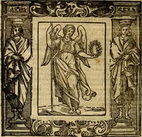 An illustration from Iconologia di Cesare Ripa Perugina ... Nella quale si descrivono diverse imagini di virtù, vitij, affetti, passioni humane, arti discipline, humori, elementi, corpi celesti, prouincie d'Italia, fiumi, tutte le parti del mondo, ed altre infinite materie. Opera utile ad oratori, predicatori, poeti pittori, sculptori, disegnatori, e ad ogni studioso, per inuentar concetti, emblemi, ed imprese, per diuisare qualsiuoglia appatato nuttiale, funerale, trionfale. Per rappresentar poemi drammatici, e per figurare co'suoi propij simboli ciò, che può cadere in pensiero humano. Ampliata ultimamente dallo stresso autore di CC. imagini, e erricchita di molti discorsi pieni di varia eruditione .. (1613)