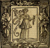 An illustration from Iconologia di Cesare Ripa Perugina ... Nella quale si descrivono diverse imagini di virtù, vitij, affetti, passioni humane, arti discipline, humori, elementi, corpi celesti, prouincie d'Italia, fiumi, tutte le parti del mondo, ed altre infinite materie. Opera utile ad oratori, predicatori, poeti pittori, sculptori, disegnatori, e ad ogni studioso, per inuentar concetti, emblemi, ed imprese, per diuisare qualsiuoglia appatato nuttiale, funerale, trionfale. Per rappresentar poemi drammatici, e per figurare co'suoi propij simboli ciò, che può cadere in pensiero humano. Ampliata ultimamente dallo stresso autore di CC. imagini, e erricchita di molti discorsi pieni di varia eruditione .. (1613)