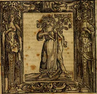 An illustration from Iconologia di Cesare Ripa Perugina ... Nella quale si descrivono diverse imagini di virtù, vitij, affetti, passioni humane, arti discipline, humori, elementi, corpi celesti, prouincie d'Italia, fiumi, tutte le parti del mondo, ed altre infinite materie. Opera utile ad oratori, predicatori, poeti pittori, sculptori, disegnatori, e ad ogni studioso, per inuentar concetti, emblemi, ed imprese, per diuisare qualsiuoglia appatato nuttiale, funerale, trionfale. Per rappresentar poemi drammatici, e per figurare co'suoi propij simboli ciò, che può cadere in pensiero humano. Ampliata ultimamente dallo stresso autore di CC. imagini, e erricchita di molti discorsi pieni di varia eruditione .. (1613)