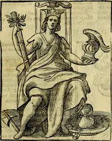 An illustration from Iconologia di Cesare Ripa ... Divisa in tre libri, ne i quali si esprimono varie imagini di virtù, vitij, affetti, passioni humane, arti, discipline, humori, elementi, corpi celesti, prouincie d'Italia, fiumi, & altre materie infinite vtili ad ogni stato di persone (1669)