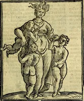 An illustration from Iconologia di Cesare Ripa ... Divisa in tre libri, ne i quali si esprimono varie imagini di virtù, vitij, affetti, passioni humane, arti, discipline, humori, elementi, corpi celesti, prouincie d'Italia, fiumi, & altre materie infinite vtili ad ogni stato di persone (1669)