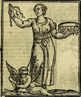 An illustration from Iconologia di Cesare Ripa ... Divisa in tre libri, ne i quali si esprimono varie imagini di virtù, vitij, affetti, passioni humane, arti, discipline, humori, elementi, corpi celesti, prouincie d'Italia, fiumi, & altre materie infinite vtili ad ogni stato di persone (1669)